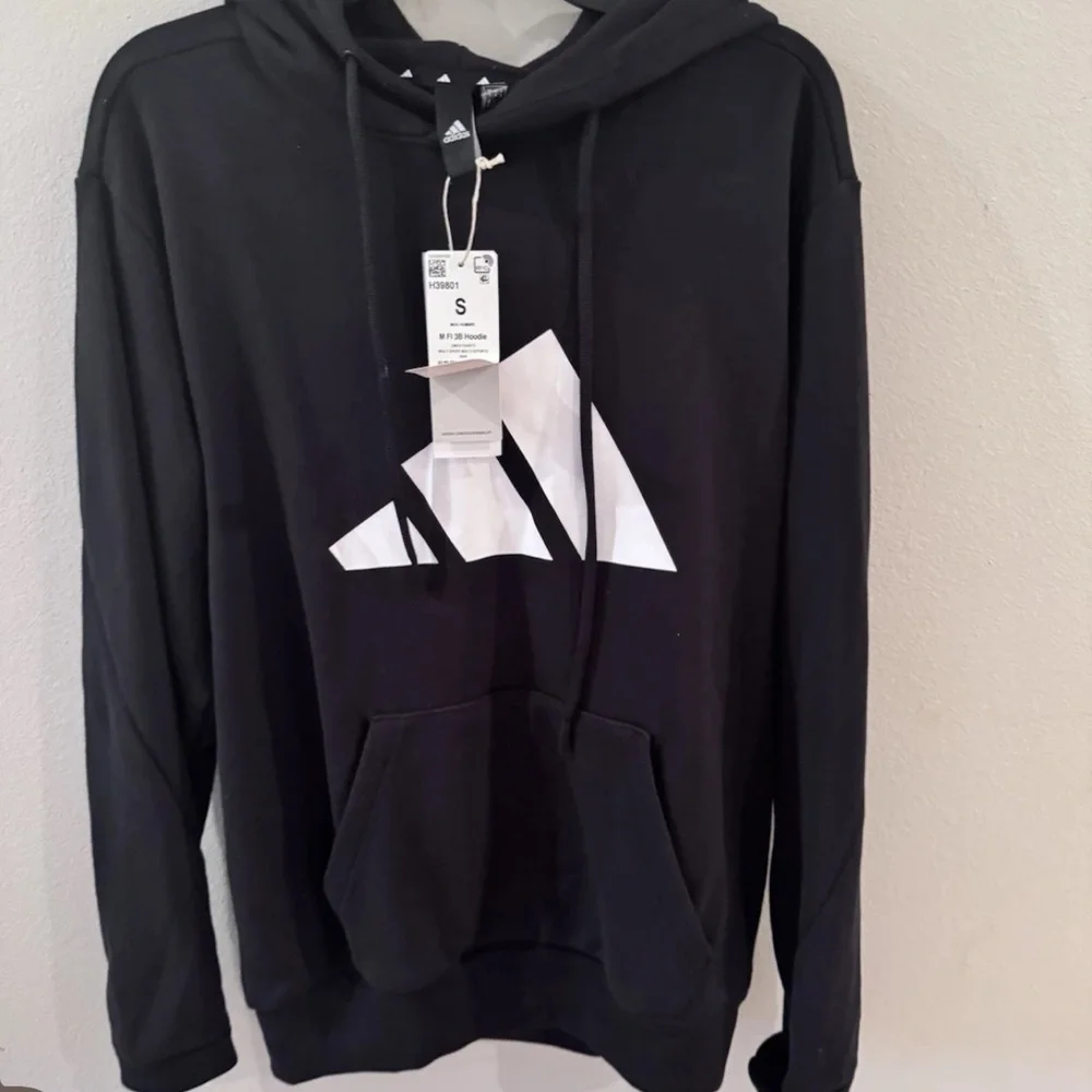 Adidas‎ Men's Black and White Logo Hoodie